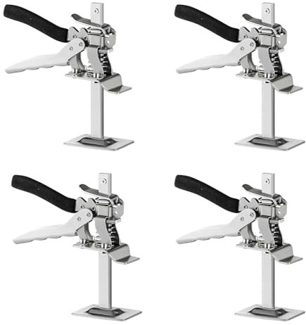 DPFCYBS 4Stück/10Stück Steinplattenheber Arbeitssparender Schrankheber Höhenlokalisierer Heber Zum Einstellen Von Fliesen Multifunktionales Anti-Rutsch-Hand Hebewerkzeug(Color:4PCS)