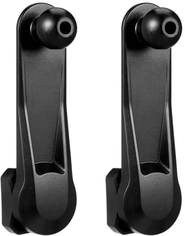 UKCOCO 2 StüCk Verlängerungsarm für Autotelefonhalterung mit Kugelgelenk für Flexible Montage an Lüftungsgitter & Armaturenbrett – drehbarer, Einstellbarer Handyhalter für Smartphone & Tablet