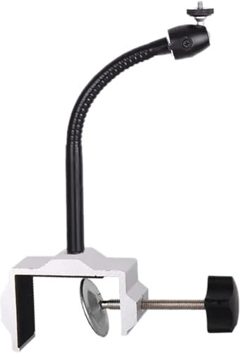 ZQDUFEA Clip Type Hose Projection Support Punch Free Projector Bracket Rotation in Horizontal Vertical Projector Mount Black