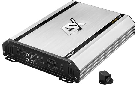 ESX HXA100.4 - Amplificatore classe A/B a 4 canali con 800 W max | telecomando per bassi incluso | serie Horizon