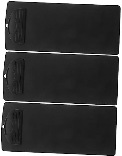 SEWACC Lot de 3 Presse- Noir pour Menu Clip de Bureau Multifonction Résine ABS pour Factures et en Pratique pour