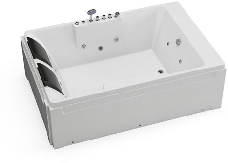 Vente-unique - badewanne 2 Thalassa - Acryl - weiß