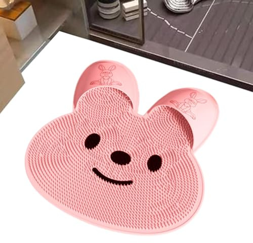 ZShower - Limpiador de pies y espalda - Cepillo de silicona, alfombrilla | de cojín antideslizante, almohadilla de limpieza, cómoda herramienta de baño de cerdas con diseño de fácil agarre | Refresco