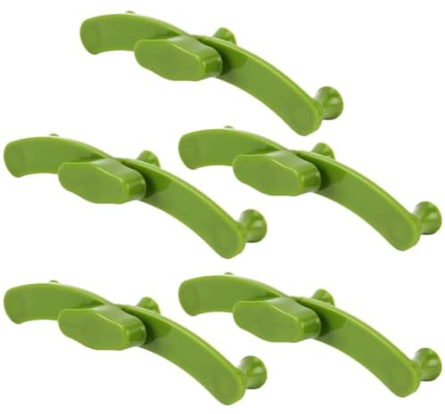 Veemoon Lot de 5 Pinces de Pliage en Plastique Solide pour Branches, Clips pour Plantes Grimpantes, Supports Réglables pour Jardinage Extérieur et Intérieur, Outil de Modelage