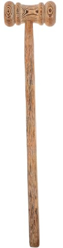 Housoutil Martillo de Juez de Madera Wenge Portátil y Ligero Diseño Elegante para Subastas y Representaciones Escolares