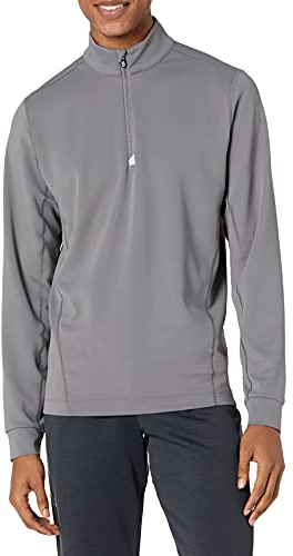 Cutter & Buck mens Moisture Wicking Drytec Upf 50+ Traverse Half Zip Pullover Transitional Jacket, Elemental Grey, 4X-Large Big Tall US