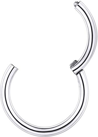 PROSTEEL Nasenpiercing Ohrpiercing 20G/18G Chirurgenstahl Universal Piercing für Nase Septum Ohr Helix Tragus Edelstahl/18k vergoldet 6/7/8/9/10mm Piercing Schmuck für Männer Frauen