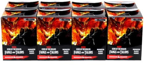 Dungeons & Dragons Icons of the Realms Fangs & Talons Booster Brick (8) Minis