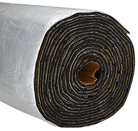 1m*10m Roll Heat Shield Thermal Car Van Sound Insulation Proofing Deadener Mat Car Noise Control Acoustic Dampening Moistureproof Waterproof,Thichness 7mm