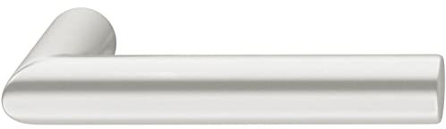 FSB 0 10 1076 04601 0105 Silber AGL Drückerlochteil Türgriff uiniversal, Türdrücker gerade abgerundet (feuerschutz), Alu eloxiert 10107604601