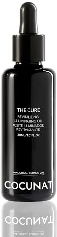 COCUNAT - The Cure - Serum Facial Antiedad - Trabaja Arrugas, Luminosidad y Nutrición - 21 Aceites Esenciales, Antioxidantes, Vitaminas, Ácidos Grasos y Bakuchiol (Retinol-Like) - 30 ml