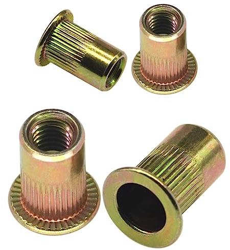 60 PCS M5 M6 Zinc Plated Carbon Steel Rivet Nuts