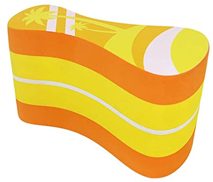 JISADER Swimming Pull Buoy Float, Swim Float Swim Training Aid Leg Floats Aquatic Fitness Strength Training Kick Legs Board for Adult Kids Children, Yellow