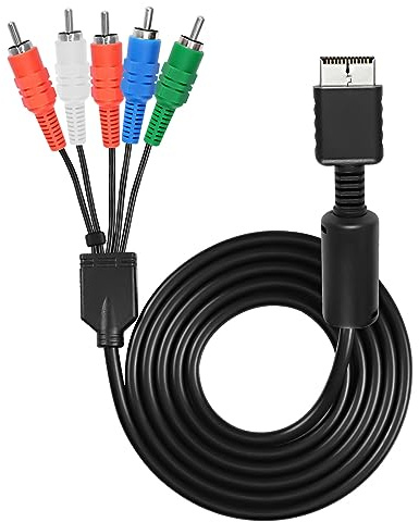 XMSJSIY Komponente AV Kabel für PS2 PS3 AV HDTV Draht Multi Out Video Audio Kabel YPbPr Komponente für PS2 PS3 HDTV EDTV Stecker Kabel – 1.8M