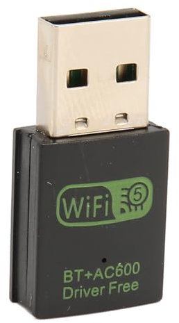Adaptateur WiFi USB, 150 Mbps 433 Mbps Dongle WiFi Double Bande 5G Bluetooth 5.0 Dongle de Carte réseau sans Fil 2,4 G/5G Adaptateur réseau sans Fil pour Windows XP 7 8 8.1 10