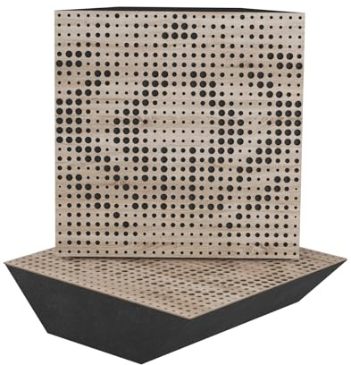 2er-Pack – Akustik-Eck-Bassfalle | 50x50x10cm | Akustikbehandlung für Aufnahmestudios | Schalldämmung - Absorption - Diffusion - Reflexion | Farbe: [x2 UNIVERSE-150mm | Sonoma]