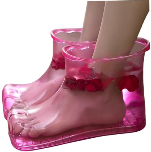 Massage Foot Bath Shoes,Foot Soaker Shoes,Water Saving Foot Basin Leakproof & Wearable Foot Soaking Shoes,Plastic Foot Bath Tub for Pedicure Foot Spa