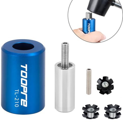 Bamyli Fahrradgabel Sternmutter für 22.2, 25.4, 28.6mm Fahrrad Achsadapter Headset Sternmutter Hülse Kernstange Zubehör Kit Fahrrad Installation Einstell Reparaturwerkzeug