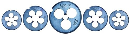 FUYUMIC BSW/BSF-Gewindeschneideisen mit Nano-Blau-Beschichtung, Maschinengewindeschneideisen, Gewindeschneidwerkzeuge, Handwerkzeuge(BSW 1l4-20)