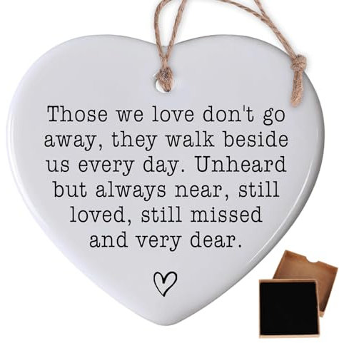 Regalos de duelo, regalo de condolencias, regalo de recuerdo, placa de corazón acrílico, regalo conmemorativo, decoraciones de tumba en memoria, regalos Sorry for Your Loss - Those we love don't go