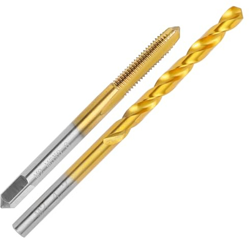 ASNOMY M5 x 0,8 Gewindeschneider und 4,2mm Bohrer Set,HSSG, Einschnittgewindebohrer Gewindebohrersatz, Gewindeschneiden, Gewindeschneidset