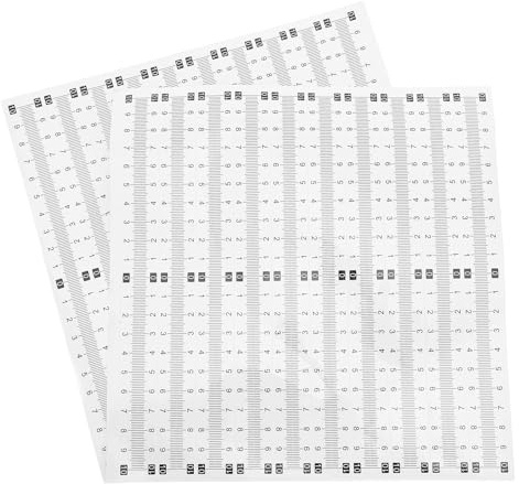 Hohopeti 40pcs Self-adhesive Ruler Tape Metric Measurement Wall Decal Stickers High-contrast Graduation Scale Adhesive Measure Tape for Office School Woodworking Crafting
