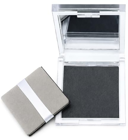 Erinde 100 Stück Bambuskohle Oil Control Paper, Blotting Paper mit Spiegel und Puff, Gesichts-Löschpapier für fettige Haut, Natürliche Talgkontrolle, Sanft und schnell wirksam
