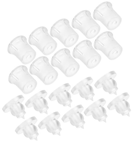 VILLFUL Lot de 10 Set de Punaises de Tapissier Transparentes en Acrylique 20×20 Mm, Accessoires Invisibles pour Fixation Murale, pour Affichage Publicitaire, Décoration et Mobilier, Usage