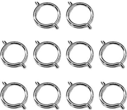 10 Stück Geflügelscherenfeder Ersatzfeder Federkomponente für Küchenschere Eingebauter Drehmechanismus Widerstandsfähiger Stahl für Haushalt Basteln W, S