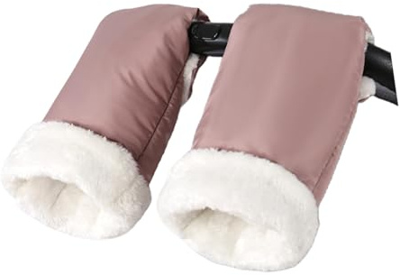 Gants de poussettes isolés pour poussettes de bébé - Imperméable - Extérieur en polyester - Doublure intérieure confortable - Gants de poussettes