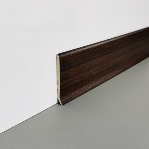 Coayuou Lot De 3 Plinthes en Aluminium Anodisé 100 Cm Profilés De Finition pour Sol Et Protection Murale Adapté Aux Sols Stratifiés Maison Et Bureau(Style 16)