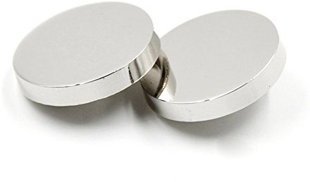 Bestowal 10PCS Metall Flache Knopf Frauen Klage Woolen Mantel Knopf Mann Jacken Knopf Hemd Klage Hose Knopf Runder Geformter Nähender Knopf (Silber, 10mm)