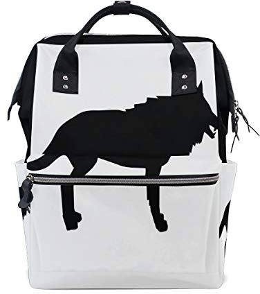MONTOJ Wolf Life Canvas Reisetasche Campus Rucksack One Size 10