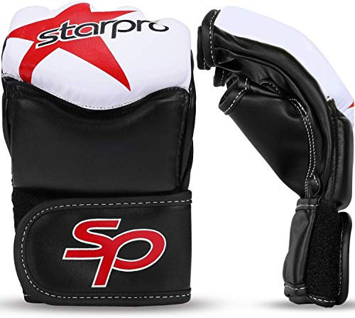 Starpro Light & Durable MMA Gloves for Grappling & Sparring - Training Gloves for Men and Women