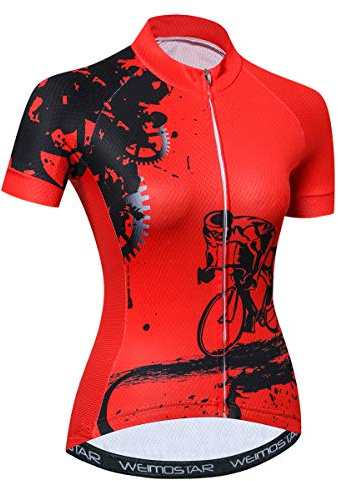 JPOJPO Radtrikot Damen Sommer Trikot Bekleidung Rennrad Shirts Kurzarm Fahrrad Tops