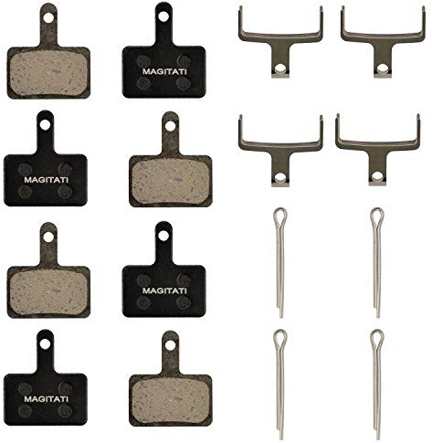 4 Pairs Resin Bike Bicycle Disc Brake Pads for TRP Tektro Shimano Deore Br-M575 M525 M515 T615 T675 M505 M495 M486 M485 M475 M465 M447 M446 M445 M416 M415 M395 M375 M315 M355 C601 C501 …