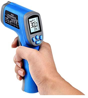 XINGYU Thermometer, Multimeter Industrial High Precision Oil Temperature/Water Temperature/Food Thermometer, Kitchen Supplies Temperature Gun, Very useful household tools (Color : Blue)