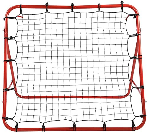 YRHH 100 * 100cm Fußball-Trainingsnetz Rebounder Fußball mit einstellbarem Winkel-Rückkehrnetz für Kinder-Fußball-Trainingsgeräte