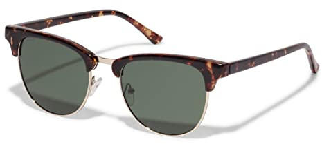 PILGRIM, CHARLIE Sonnenbrille im Retro-Stil, Schildpatt braun, Polarisierte Damen Sonnenbrille mit UV400 Schutz