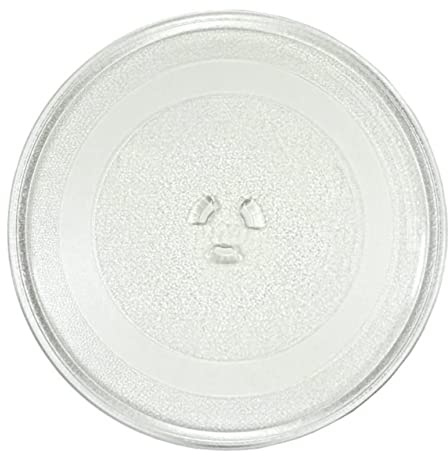 Bayli Mikrowellenteller 24,5 cm | Drehteller für Mikrowelle | Glasteller | Ersatz Glasplatte für Mikrowellen | Universalteller | Kompatibel mit Y-Drehkreuz Telleraufnahme | Glasdrehteller