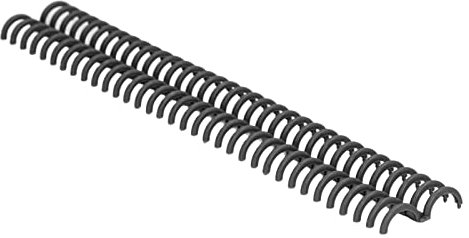 10 Stück Bindekämme, Kamm Binderücken Spiralbinderücken,15mm 34 Ringe Schwarzer Kunststoff Loseblatt Bindekämme A4 Bindekapazität 120 Seiten Schreibwaren Buchring für Notizbuch Sammelalbum