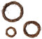 3 Stück Rattan Kranz, Dekokranz Tischkranz, Türkranz Rohling, Weinreben Kränze, Kranz Deko Rattan, für Türkranz Holz Dekoration Ornament Tor Wand Party Hochzeit