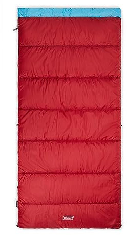 Coleman Unisex Adult 2176695 Sleeping Bag, Multicoloured/Ocean Tides, Contains PFAS