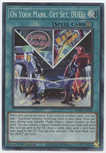 On Your Mark, Get Set, Duel! - MAZE-EN016 - Raro de coleccionista - 1ª edición