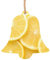 Decorazione natalizia a forma di campana, con immagine di limone, 1 pezzo, in legno, da appendere agli alberi di Natale, decorazioni natalizie