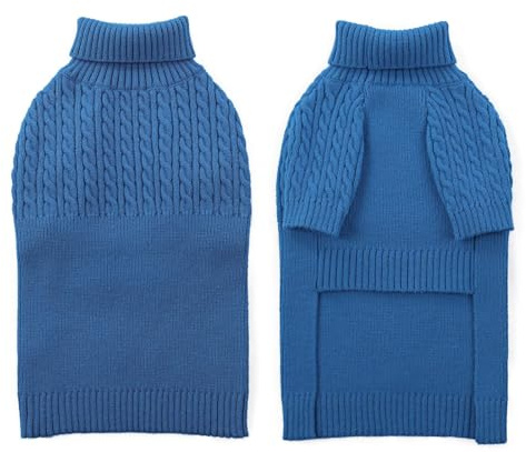 CITÉTOILE Hundepullover Rollkragen Strickpullover für mittl Hunde M | Warmer Hunde Pullover, Hundepulli für Kleine Mittle Große Hunde, Geeignet für Herbst-Winter-Spaziergänge, Reisen