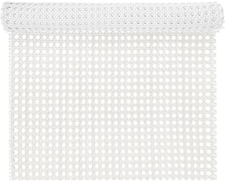 Wiener Geflecht Meterware 40 x 100cm - Weiß Kunststoff Cane Webbing Rattan Roll für Rattan Handwerker - Handgemachtes PE Flechtmatten für DIY Möbeldekoration