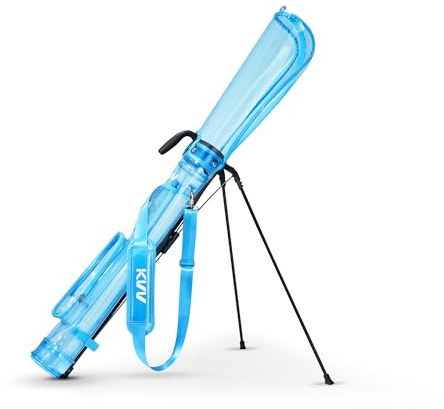 KVV Lightweight Sunday Golf Stand Bag, Colorful Fashion Pitch and Putt Golf Bag (Blue)