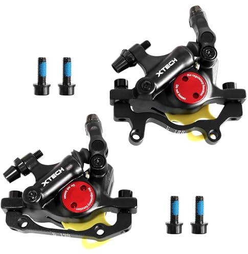 ZTZ Zoom HB-100 Hydraulic Disc Brake Calipers MTB Bike Disc Brakes Front & Rear Caliper Set for Mountain, Road Bicycle and E-Bike (Black)