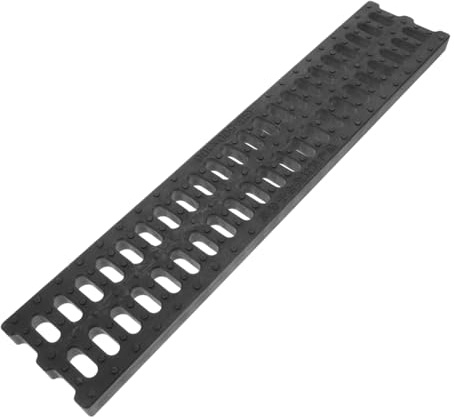 ULTECHNOVO Plastic Drain Cover Trench Grate with Anti-Clog Design for Outdoor and Pedestrian Walkway Use